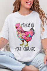 Fluent In Fowl Language Short Sleeve Relaxed Fit T-Shirt