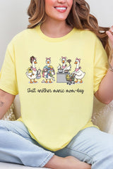 Manic Mom-day Geese Short Sleeve Relaxed Fit T-Shirt