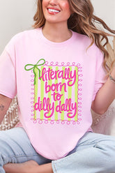 Swirls & Stripes Dilly Dally Short Sleeve Relaxed Fit T-Shirt