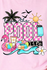 Livin The Pool Life Comfort Colors Cotton Tank Top