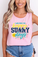 Made For Sunny Days Comfort Colors Cotton Tank Top