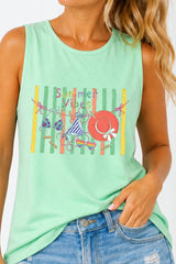 Bikini Summer Vibes Comfort Colors Cotton Tank Top