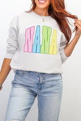 Color Me Loved Nana Ecosmart Crewneck Sweatshirt