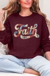 Faith Sewn Sweet Ecosmart Crewneck Sweatshirt