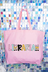 Dots & Doodles School Staff Series Canvas Jumbo Tote *Choose Your Design