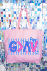 Highs & Lows Faith Equation Canvas Jumbo Tote