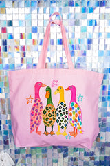 Neon Quack Pack Canvas Jumbo Tote