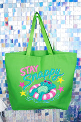 Stay Snappy Canvas Jumbo Tote