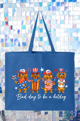 Red, White & Weiner Canvas Jumbo Tote