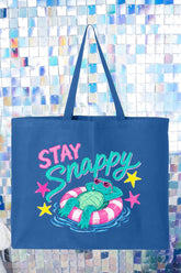 Stay Snappy Canvas Jumbo Tote