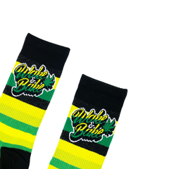 Wake & Bake Socks Fits All, 70% Cotton, 25% Spandex, 5% Elastic