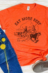 Eat More Beef Unisex Poly-Rich Blend Tee