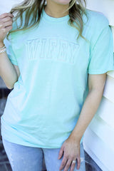 Tone On Tone Wifey Comfort Colors Adult Ring-Spun Cotton Tee