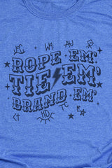 Rope Em' Tie Em' Brand Em' Softstyle Adult T-Shirt