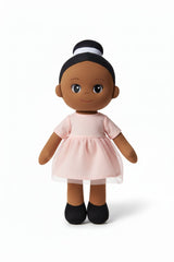 Josephine the 14" Ballerina Rag Doll ƒ?? Pink Ballet Dress, Black Shoes (Soft Plush)
