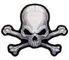JUMBO BACK PATCH SKULL X BONES (Sold by the piece)