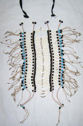 LARGE INDIAN STYLE BUFFALO BONE BREAST CHEST PLATE ( sold by the piece / color )