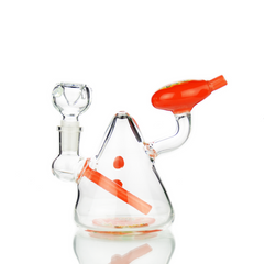 6" American Rod Color Water Pipe Bong with 14mm Male Bowl