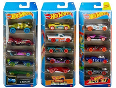 Mattel Hot Wheel 5 Pack 1:64 Scale Vehicles Randomly selected from 3 Themes: HW City, X-Raycers & Track Pack(sold as 1-5 pack)