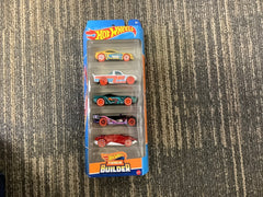 Mattel Hot Wheel 5 Pack 1:64 Scale Vehicles Randomly selected from 3 Themes: HW City, X-Raycers & Track Pack(sold as 1-5 pack)