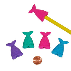 Mermaid Tail Pencil Eraser Top (48 total erasers in 2 bags) 30?› each