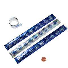 Metallic Snowflake Slap Bracelets (24 total pieces in 2 bags) 44?› each