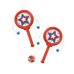 Patriotic Noisemaker Mini Drum (24 total toys in 2 bags) 48?› each