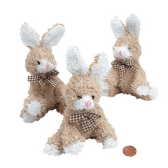 Plush Scruffy Brown Bunnies (24 total pieces in 2 bags) $1.97 each