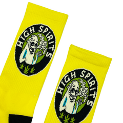 HIGH SPIRITS Socks Fits All, 70% Cotton, 25% Spandex, 5% Elastic