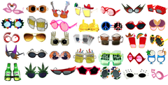 ASSORTED STYLES NOVLETY PARTY GLASSES (Sold by the piece or dozen ) CLOSEOUT NOW ONLY $1 EACH