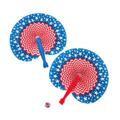 Paper Patriotic Folding Fan (24 total fans in 2 bags) 51?› each