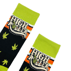 HIGH ROLLER Socks Fits All, 70% Cotton, 25% Spandex, 5% Elastic