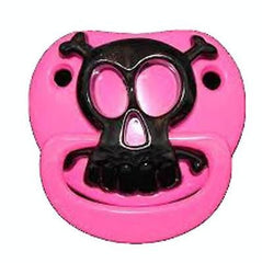 PINK PIRATE SKULL BILLY BOB TODDLER PACIFIER ( sold by the piece )
