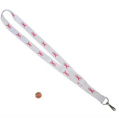 Pink Ribbon Nylon Badge Holders (24 total badge holders in 2 bags) 61?› each