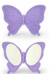 Plastic Butterfly Mirror ƒ?? Compact Hand Mirror in Assorted Colors and Bulk Options