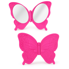 Plastic Butterfly Mirror ƒ?? Compact Hand Mirror in Assorted Colors and Bulk Options