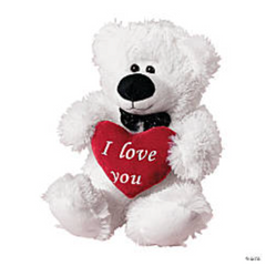 Valentine 15" Bear with I Love You Heart ($8.50 each)