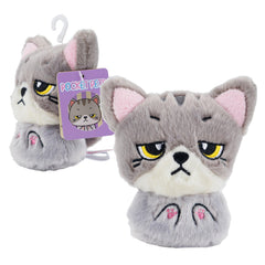 Pocket Pets - Pepper: The 5-Inch Gray Portable Plush Companion-Eco Friendly