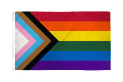 2 x 3 PROGRESS RAINBOW FLAG (sold by the piece)