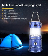 Rechargeable Solar Camping Lantern with Flashlight |Select Packaging & Plug