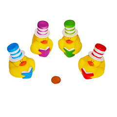 Vinyl Stovepipe Hat Rubber Duckies (24 total duckies in 2 bags) 61?› each