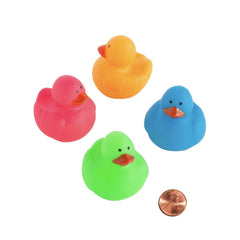 Mini Neon Rubber Duckies (48/package) 41?› each