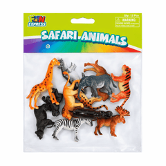 Safari Animal Figures ƒ?? 2" (Assorted-12piece Pack)