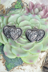 TIPI Hearts Collide Silvertone Earrings