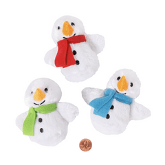 Fuzzy Stuffed Snowmen with Scarf (24/package) $1.55 each