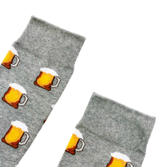 BEER MUG Socks Fits All, 70% Cotton, 25% Spandex, 5% Elastic