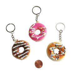 Foam Donut Keychains (24 total donuts in 2 bags) $1.44 each