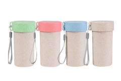 Stars Design Bamboo Fiber Bottle