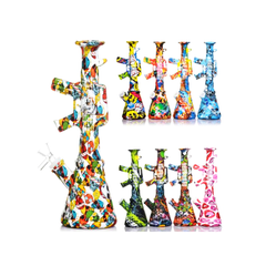 12" AK47 Silicone Beaker with Printed Art