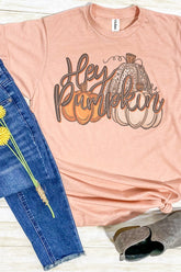 Hey Pumpkin Unisex Poly-Rich Blend Tee